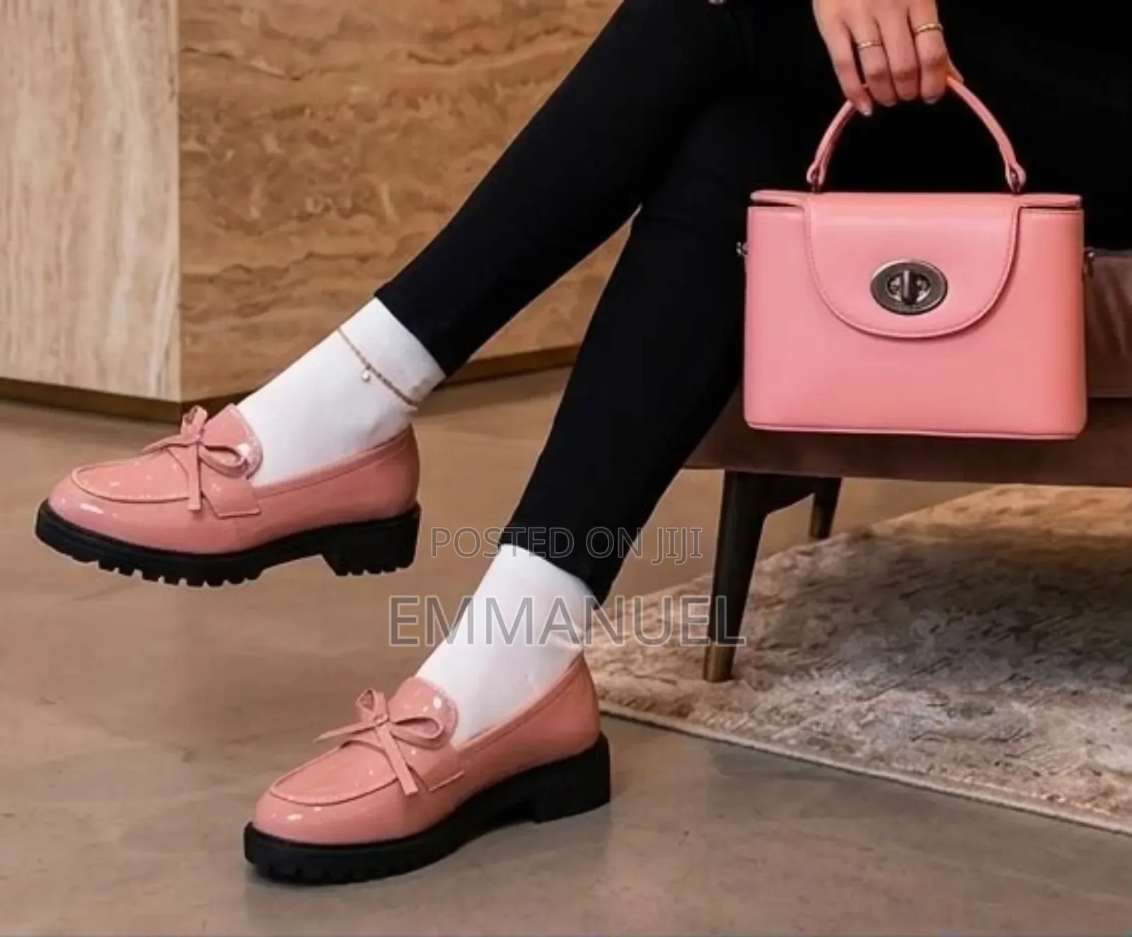 Classy Matching Ladies’ Casual Loafers and Bag