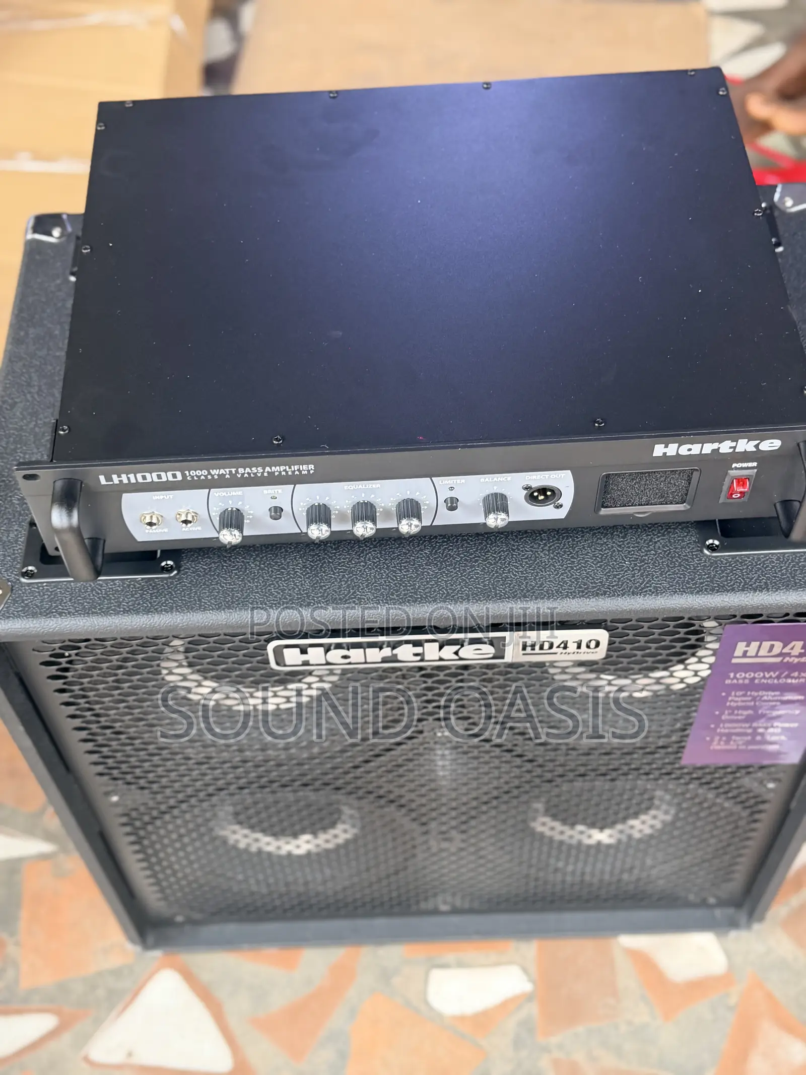 Hartke Hydrive Hd410/Hartke Lh1000 Head and Tail Bass Combo
