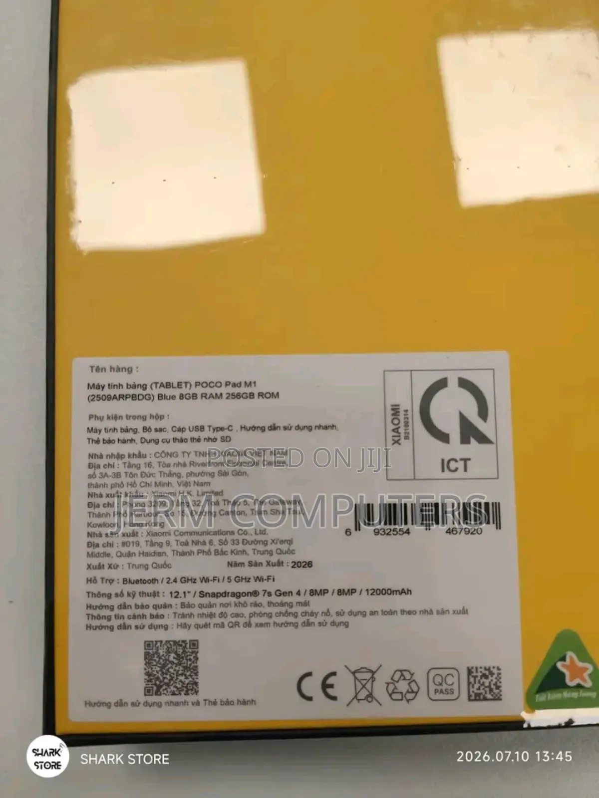 New Xiaomi Poco Pad 256 GB Black