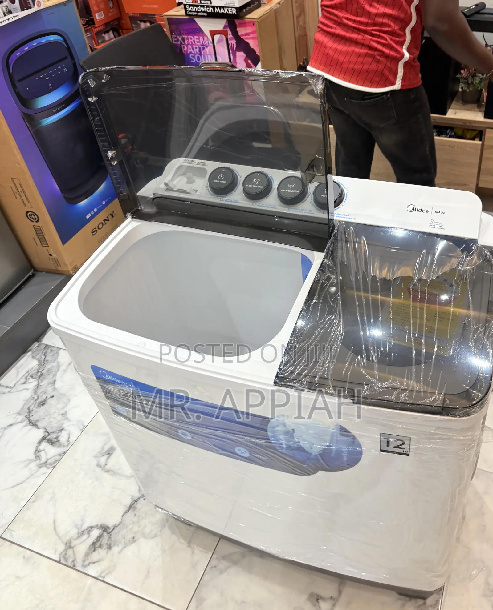 Latest and Unique Midea 12kg Semi-Automatic Washing Machine 