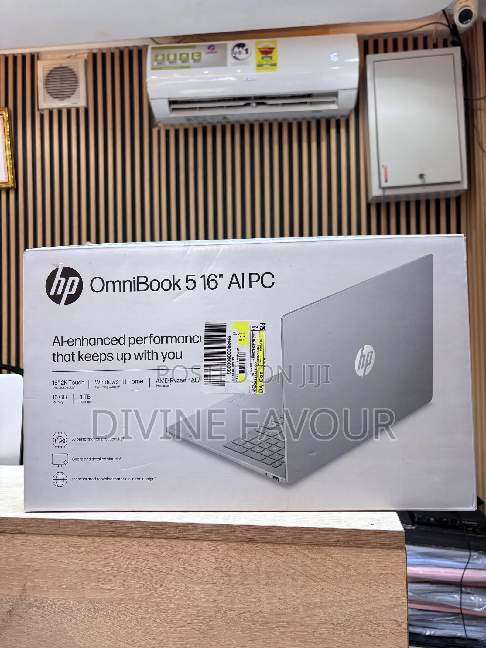 New Laptop HP OmniBook 5 16" 16GB AMD Ryzen 7 SSD 1T