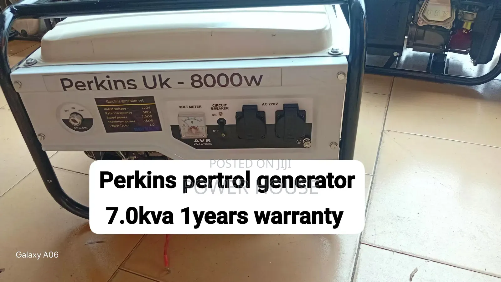 Perkins UK 7.5kW Petrol Generator – Perfect for Home Business