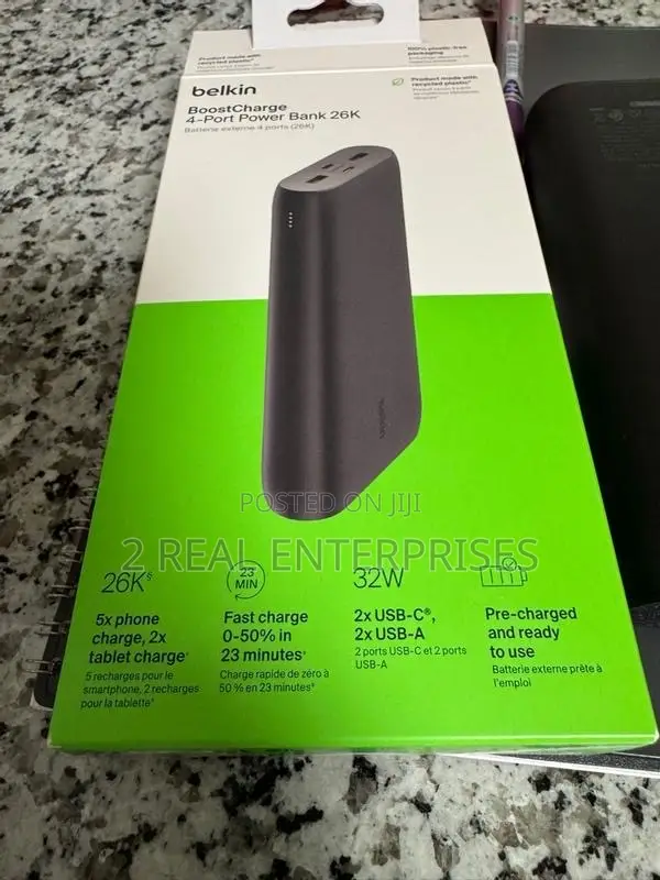 Belkin BoostCharge 4-Port Power Bank 26,000mah