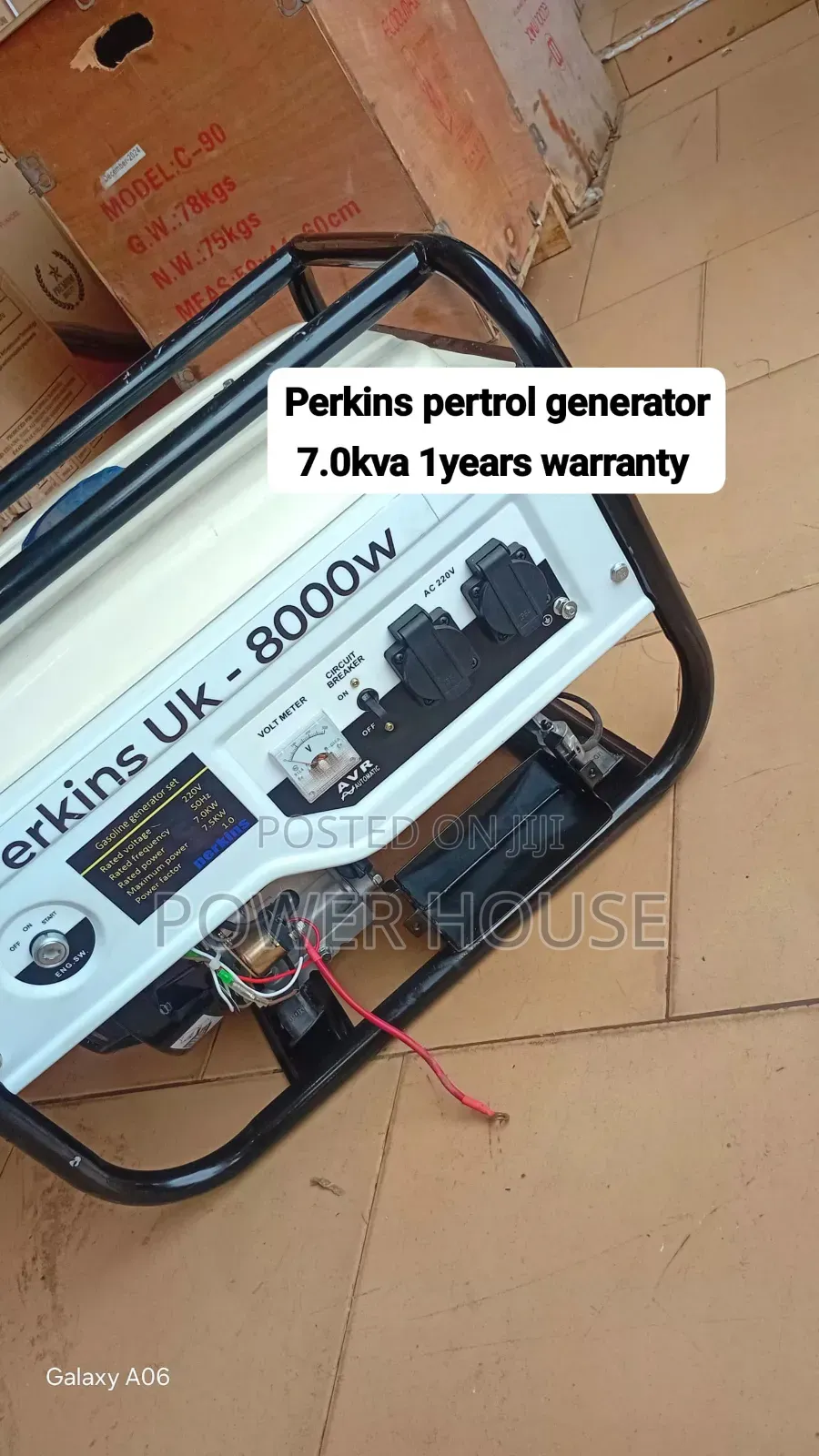 Performance
Industrial Grade Perkins UK 8000W Generator