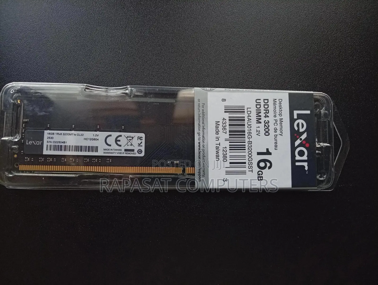 Lexar 16gb Ddr4 3200 Desktop Ram
