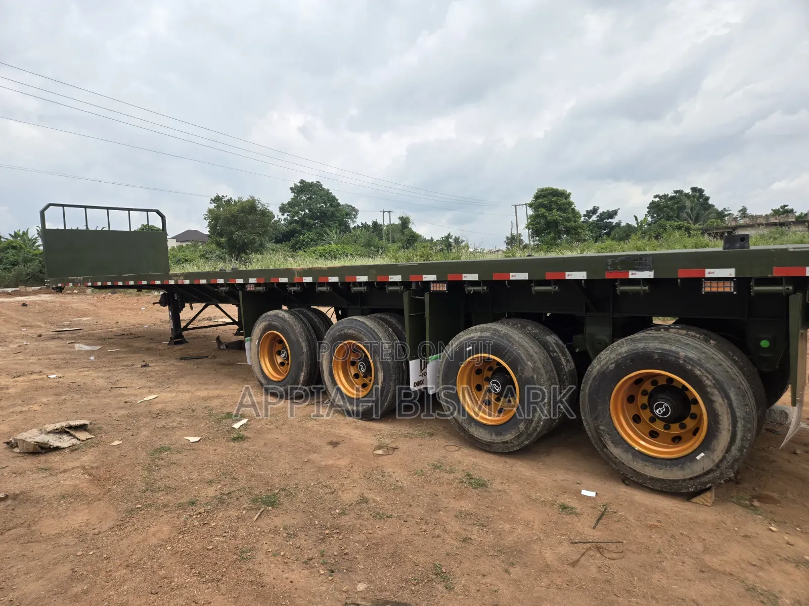 China Brand New Trailers Available 4 Axel With Separate Axel