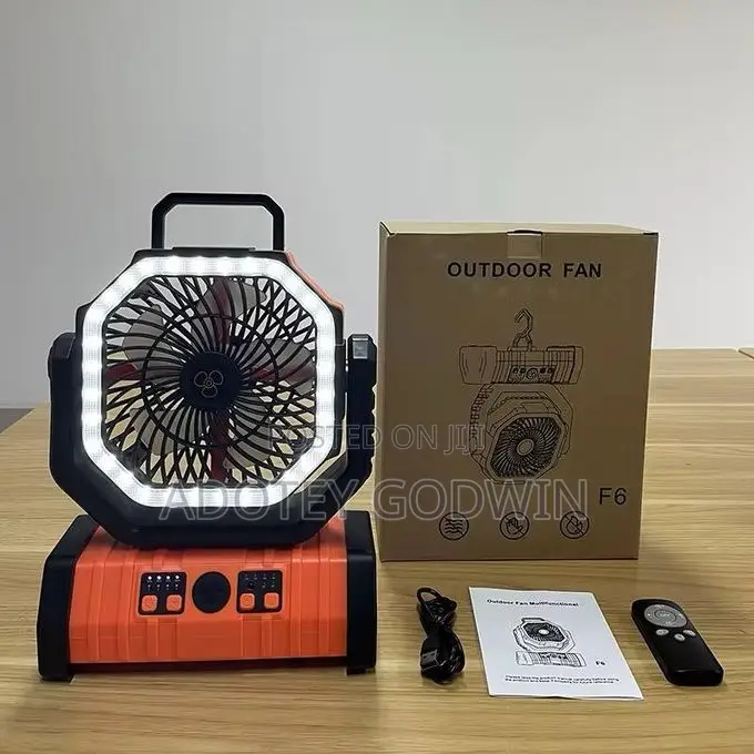 Rechargeable Out Door Fan With Led Lights