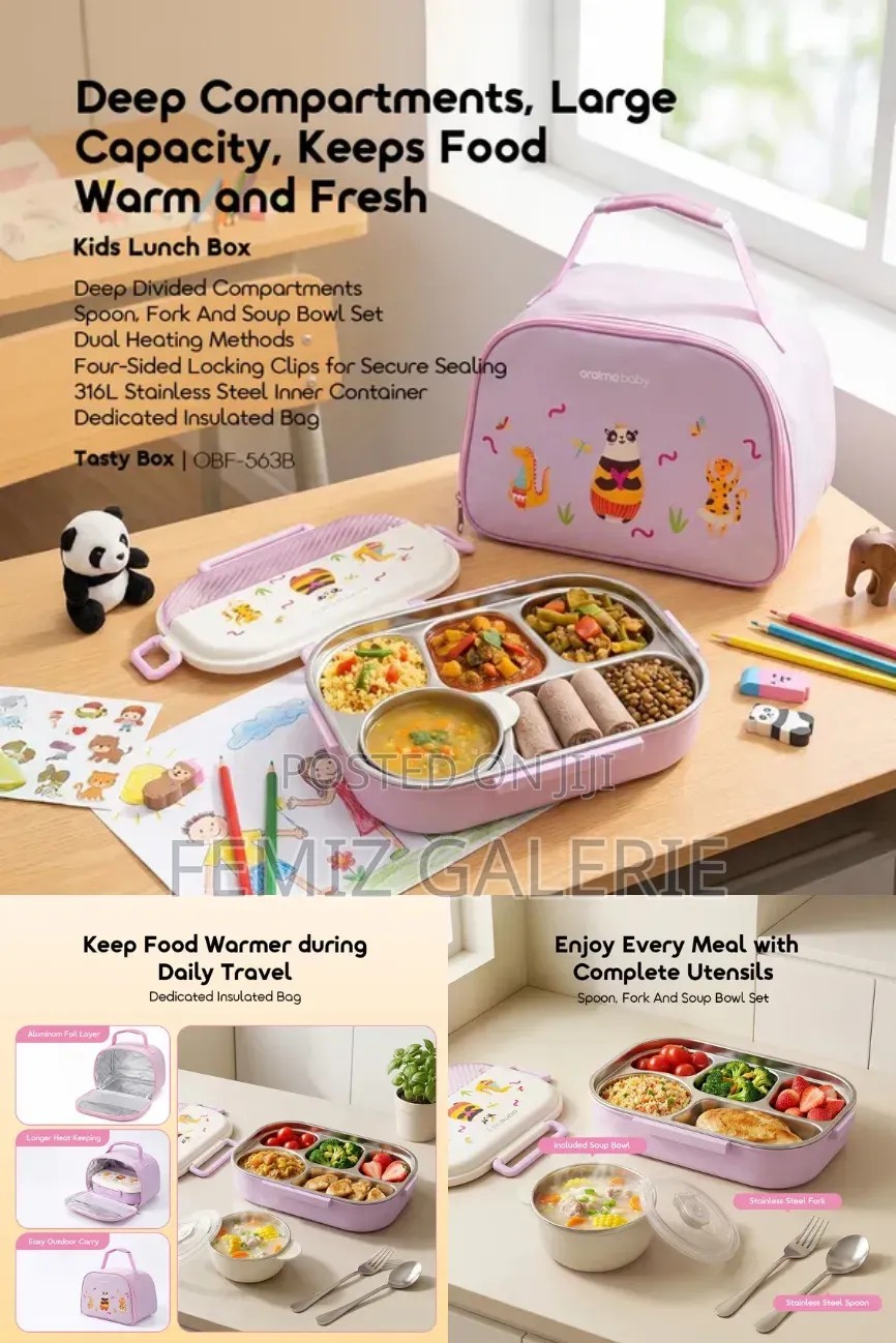 Oraimo TastyBox 1500ml Leakproof Kids Lunch Box