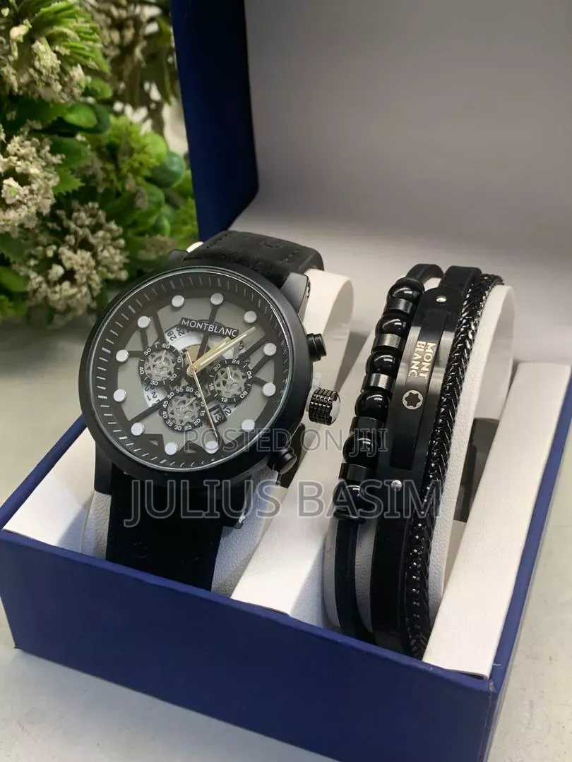Montblanc Watch With Bracelet and Bag in Box