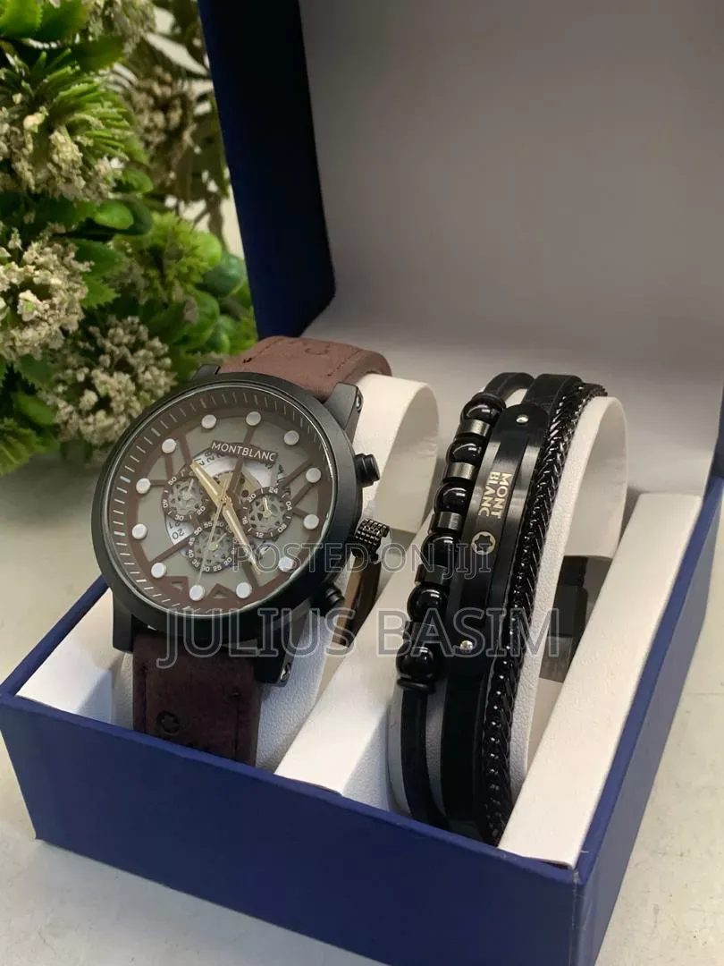 Montblanc Watch With Bracelet and Bag in Box