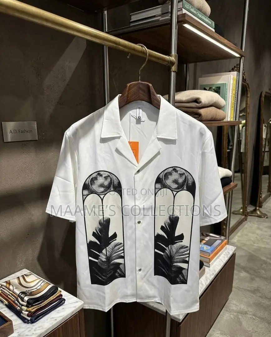 Men’s Premium Printed Short Sleeve Shirts -Different Designs Colours