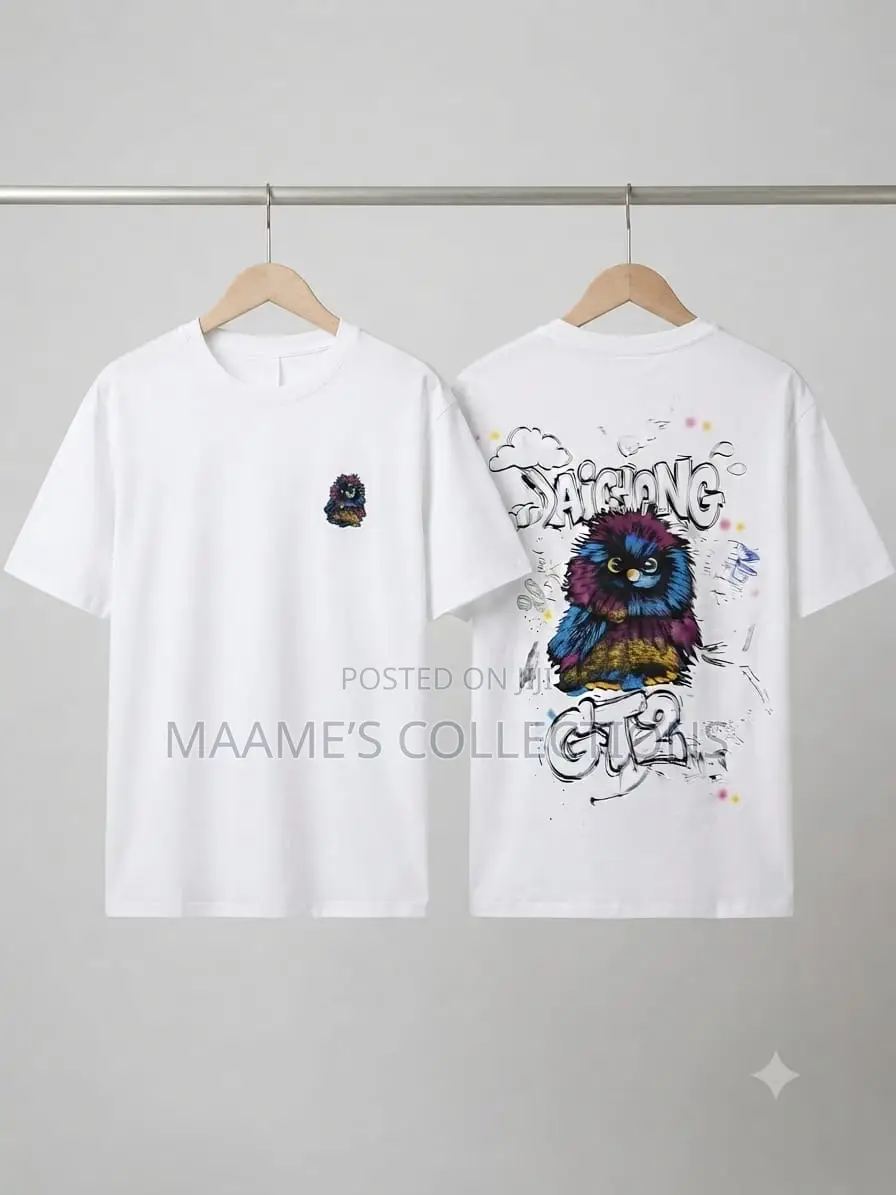 Men’s Graphic Print Short Sleeve T-Shirt – Front Back Design