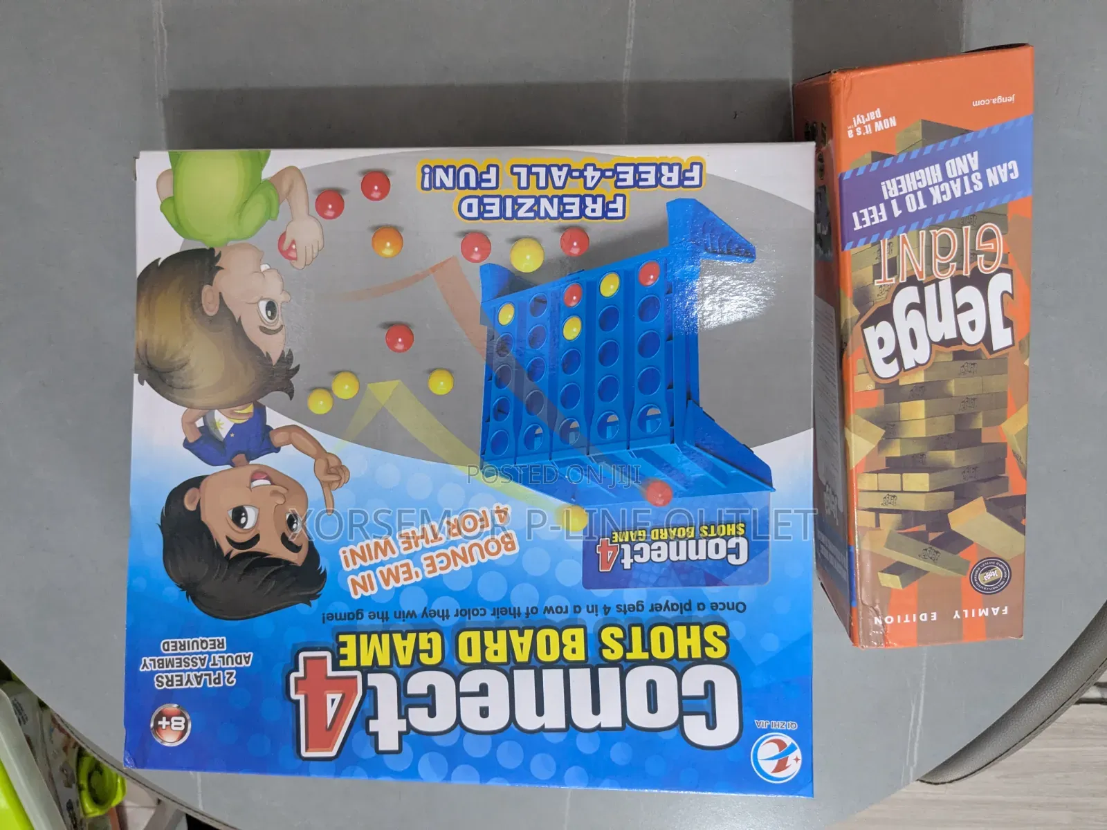 Giant Jenga and Scrabble Games Connect 4