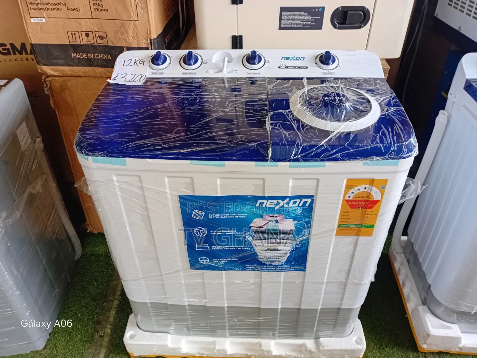 Nexon 12KG Twin Tub Washing Machine – Powerful Wash Spin12kg
