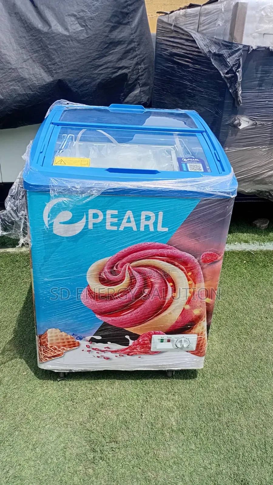 Pearl Ice Cream Display Freezer – Commercial Glass Top Freezer