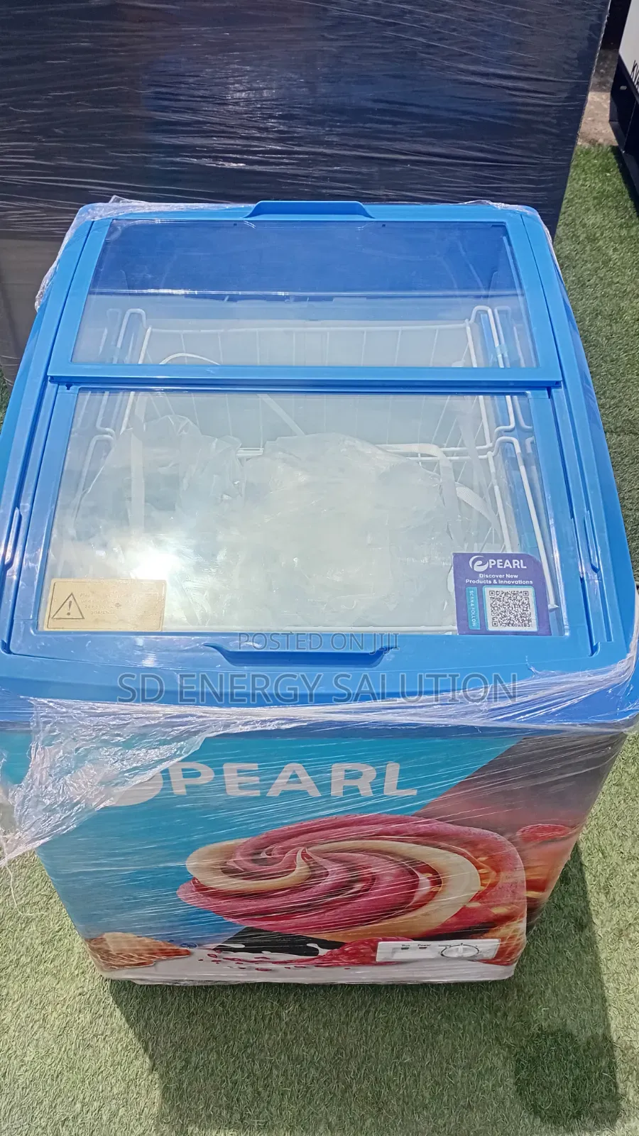Pearl Sliding Glass Ice Cream Display Freezer