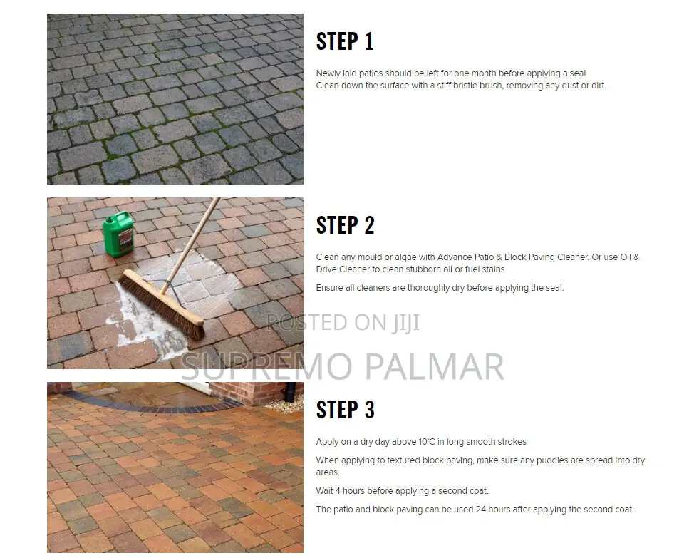 Thompson's Block Paving Sealer 5L –Weatherproof Protection for Patios