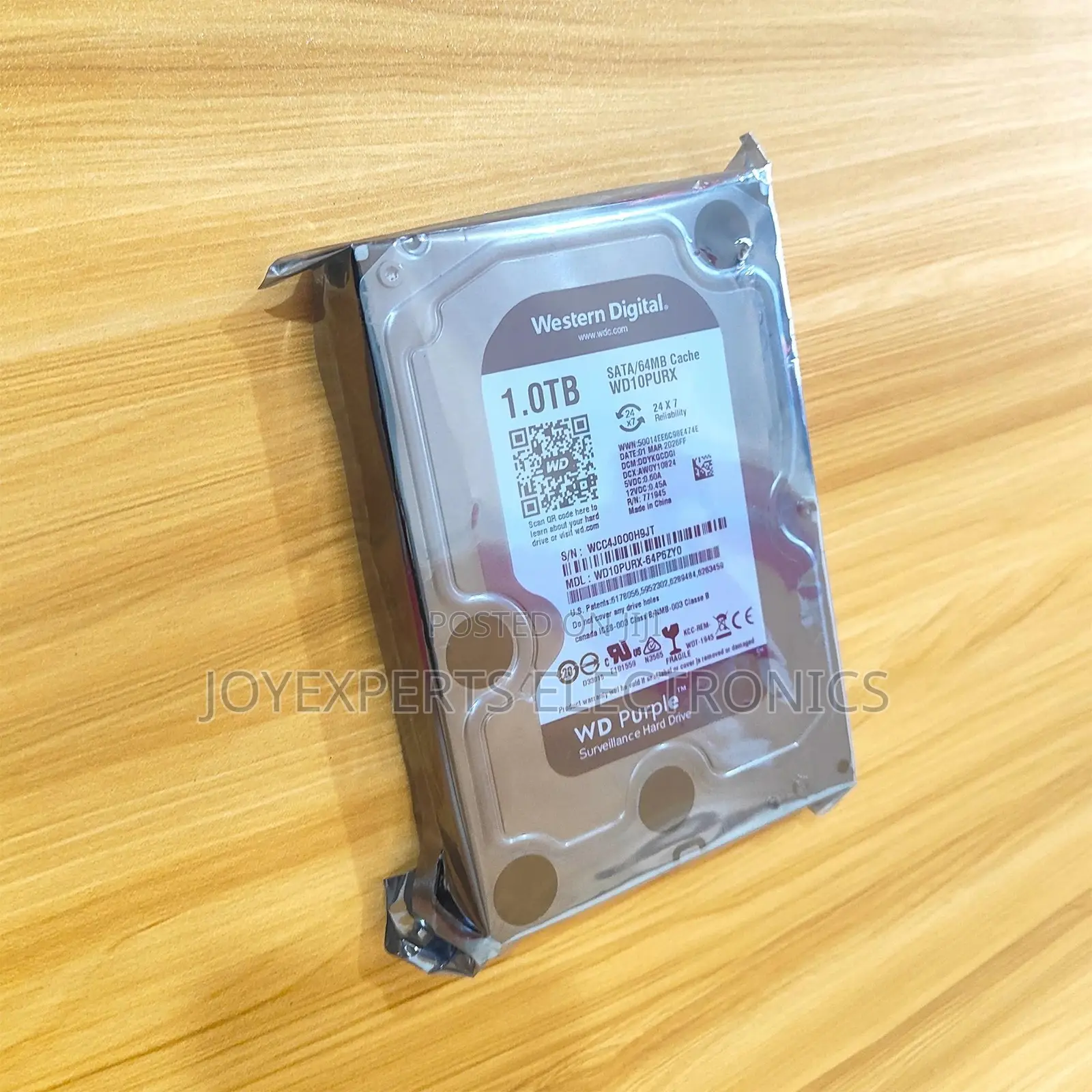 1tb Surveillance Grade Hard Drive (WD Purple)