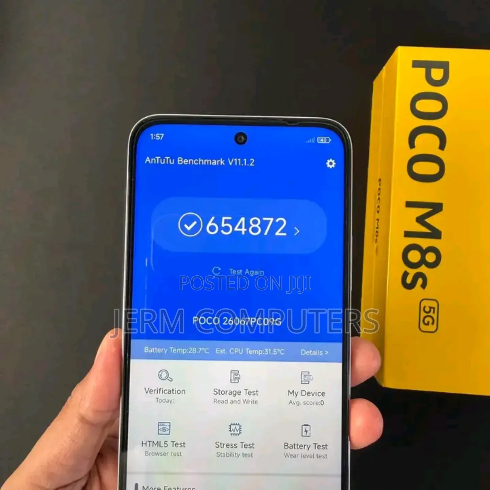 New Xiaomi Poco M8 Power 128 GB White