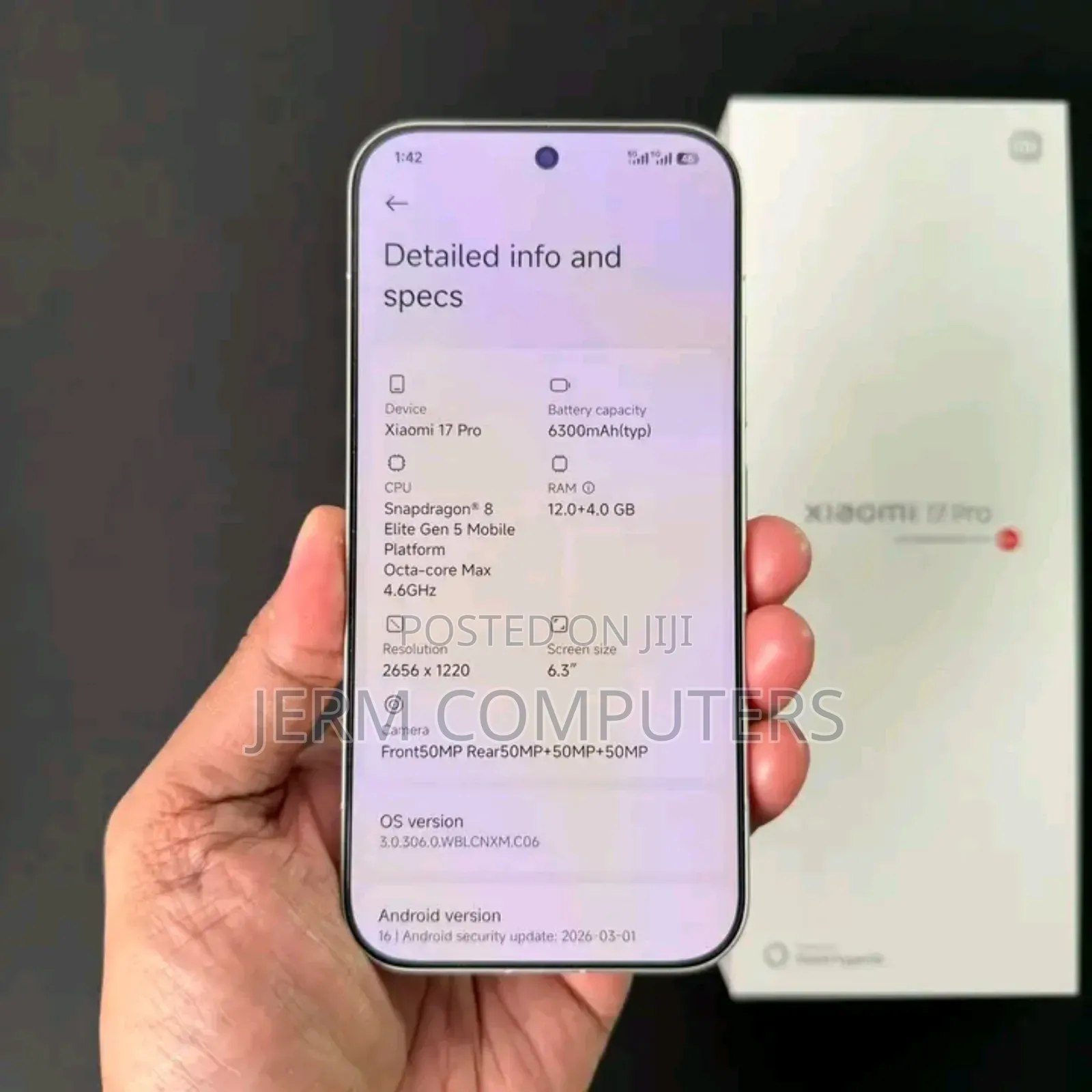 New Xiaomi 17 Pro 512 GB White