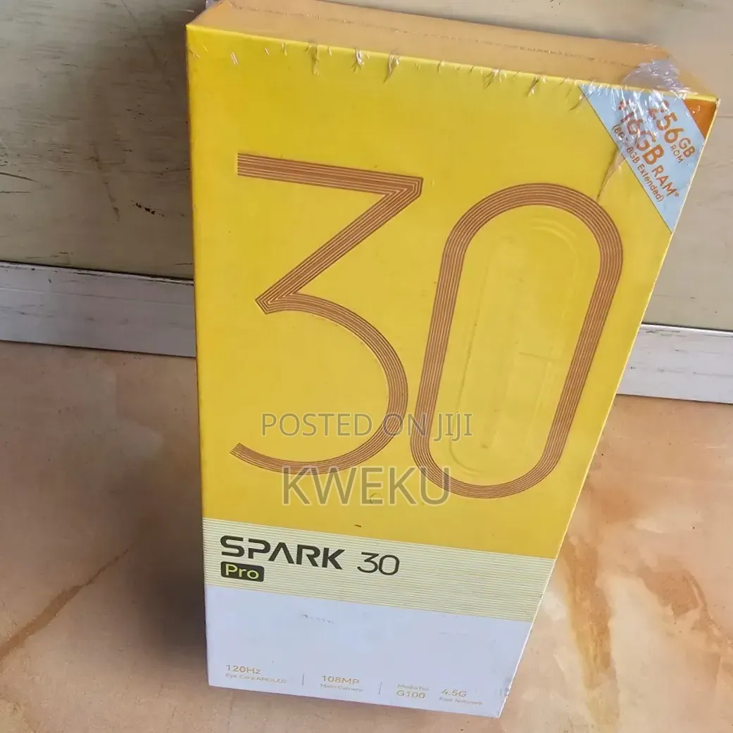 New Tecno Spark 30 Pro 256 GB Black