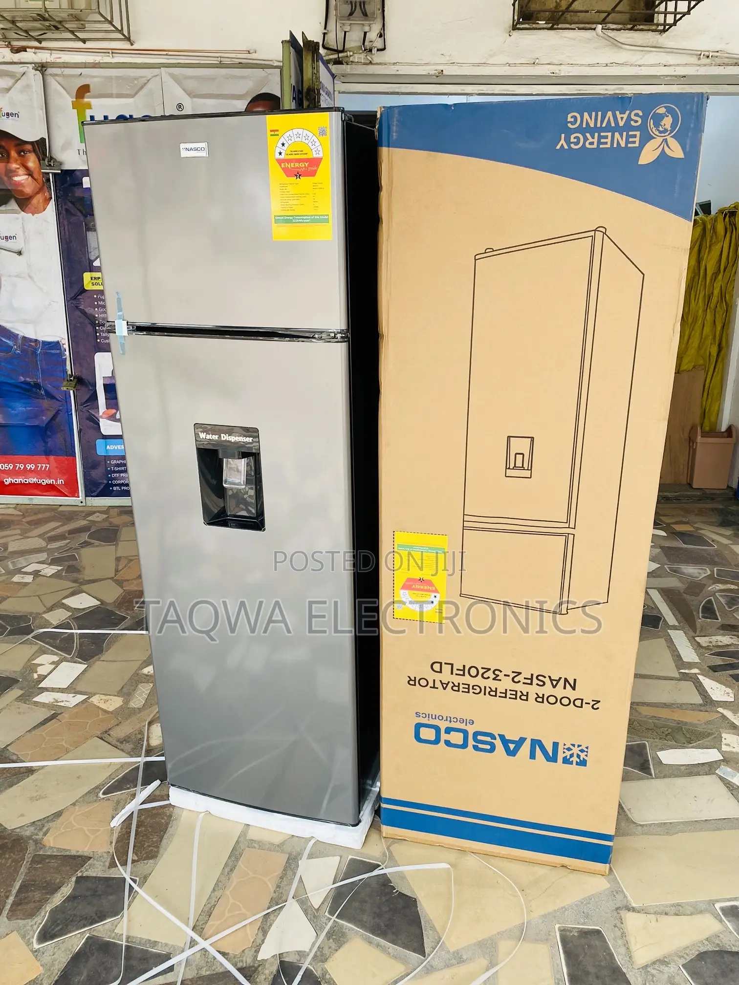 Nasco 280L Refrigerator With Dispenser