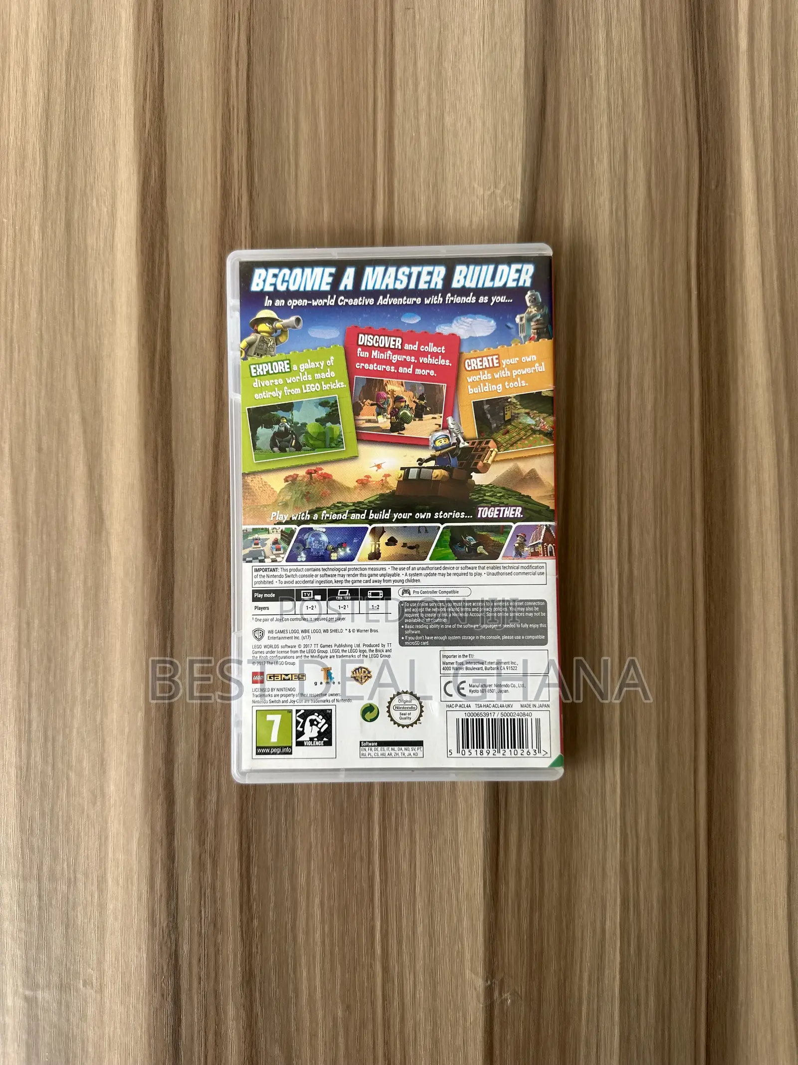 Lego Worlds Nintendo Switch Cartridge
