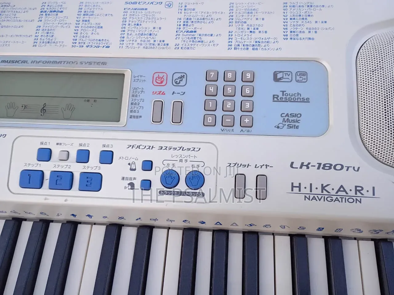 Casio LK 180 TV Has USB With an Adapter