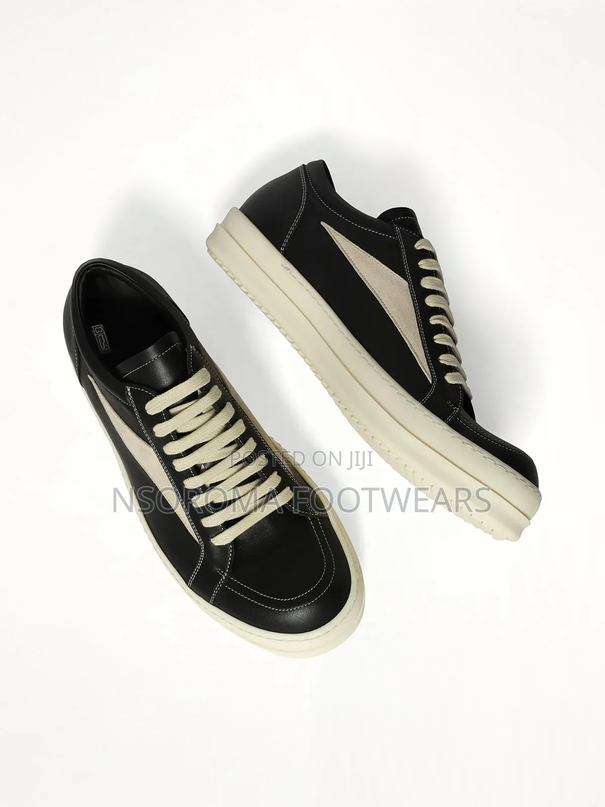 Rick Owens Vintage Leather Low Top Sneakers – (Size 39–45)Gh 450