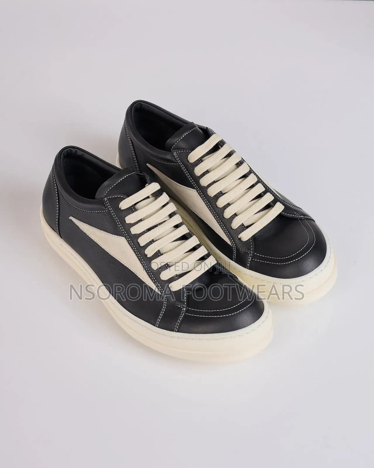 Rick Owens Vintage Leather Low Top Sneakers – (Size 39–45)Gh 450