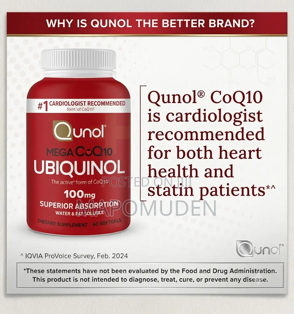 Qunol Ubiquinol COQ10 100Mg (100 Softgels)