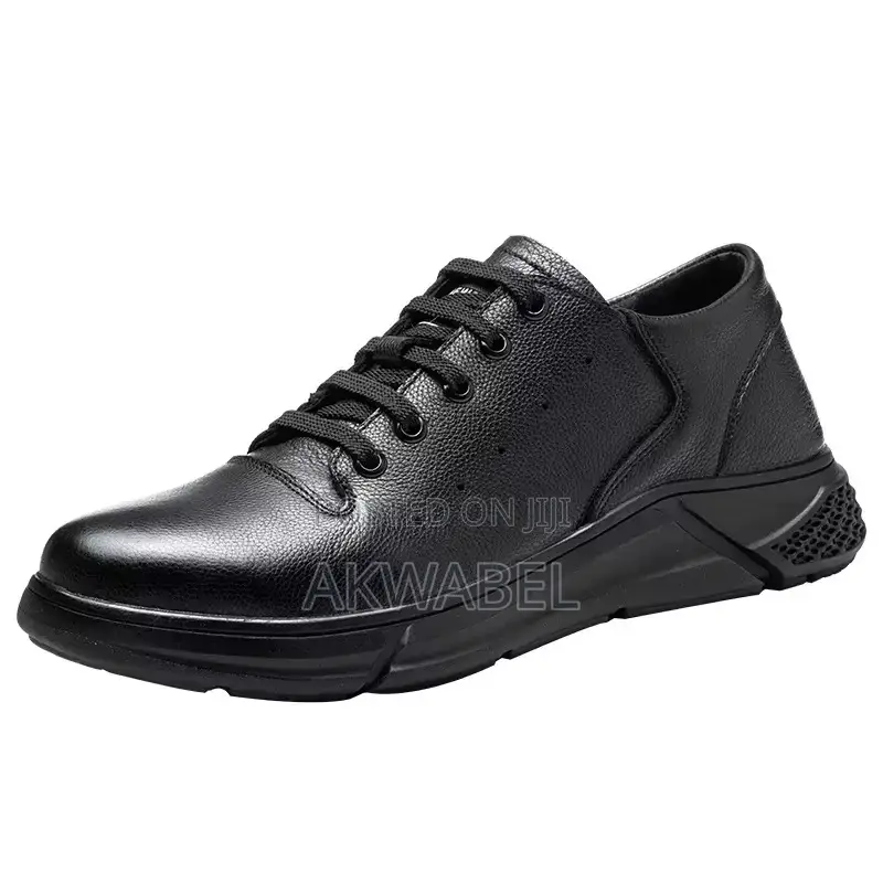 Dinggu Cowhide Leather Low Cut Safety Shoes Anti-Smashing Puncture
