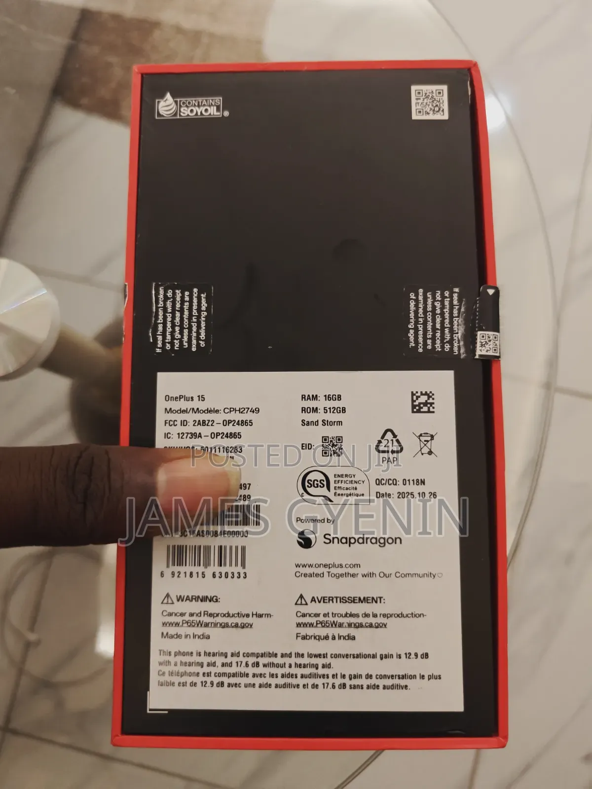 New OnePlus 15 512 GB