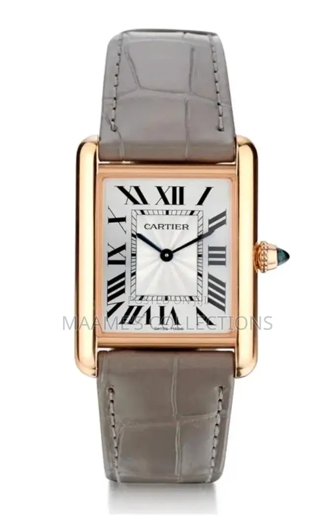 Cartier Tank Louis Style Leather Watch – Luxury Design