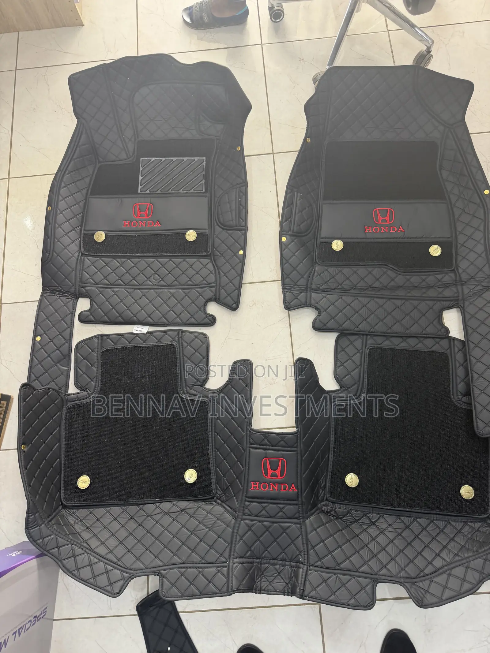 5D Premium Leather Floor Mat/Carpet for Honda Accord 2018 to 2022