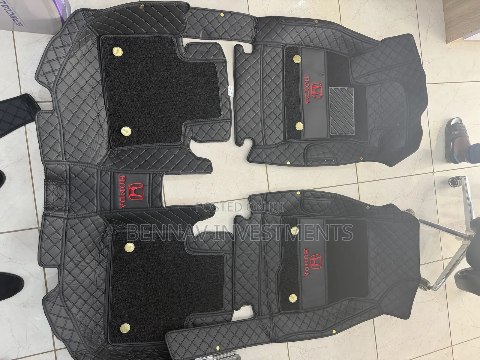 5D Premium Leather Floor Mat/Carpet for Honda Accord 2018 to 2022