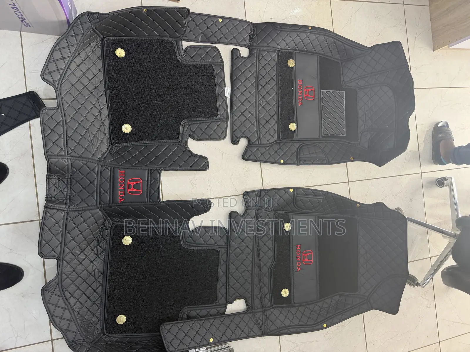 5D Premium Leather Floor Mat/Carpet for Honda Accord 2018 to 2022
