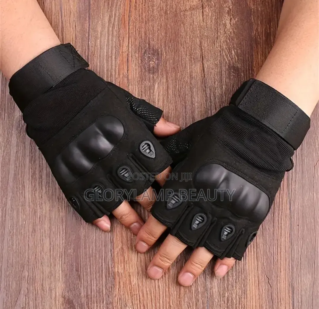 Hard Knuckle Tactical Fingerless Gloves - High-Performance Protection