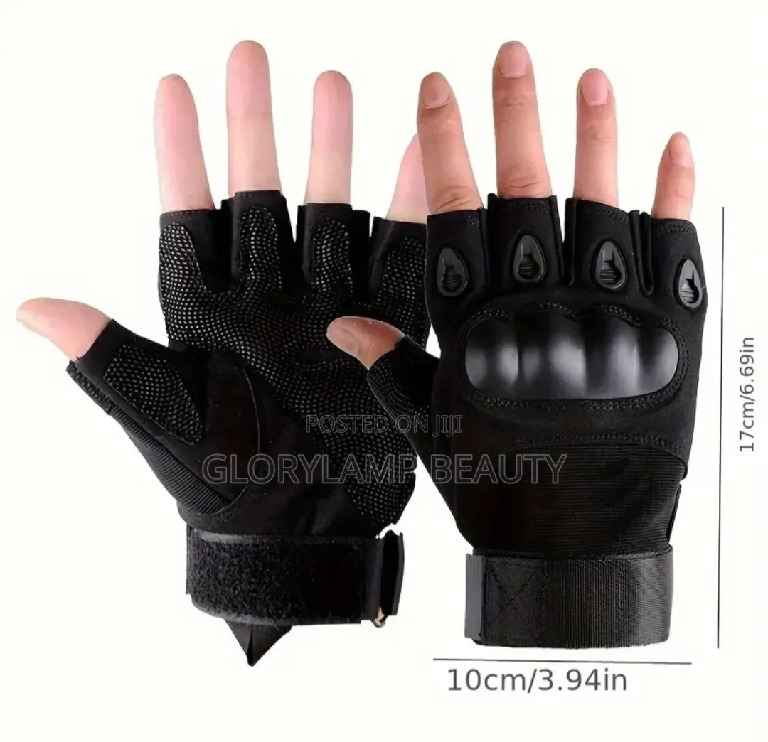 Hard Knuckle Tactical Fingerless Gloves - High-Performance Protection