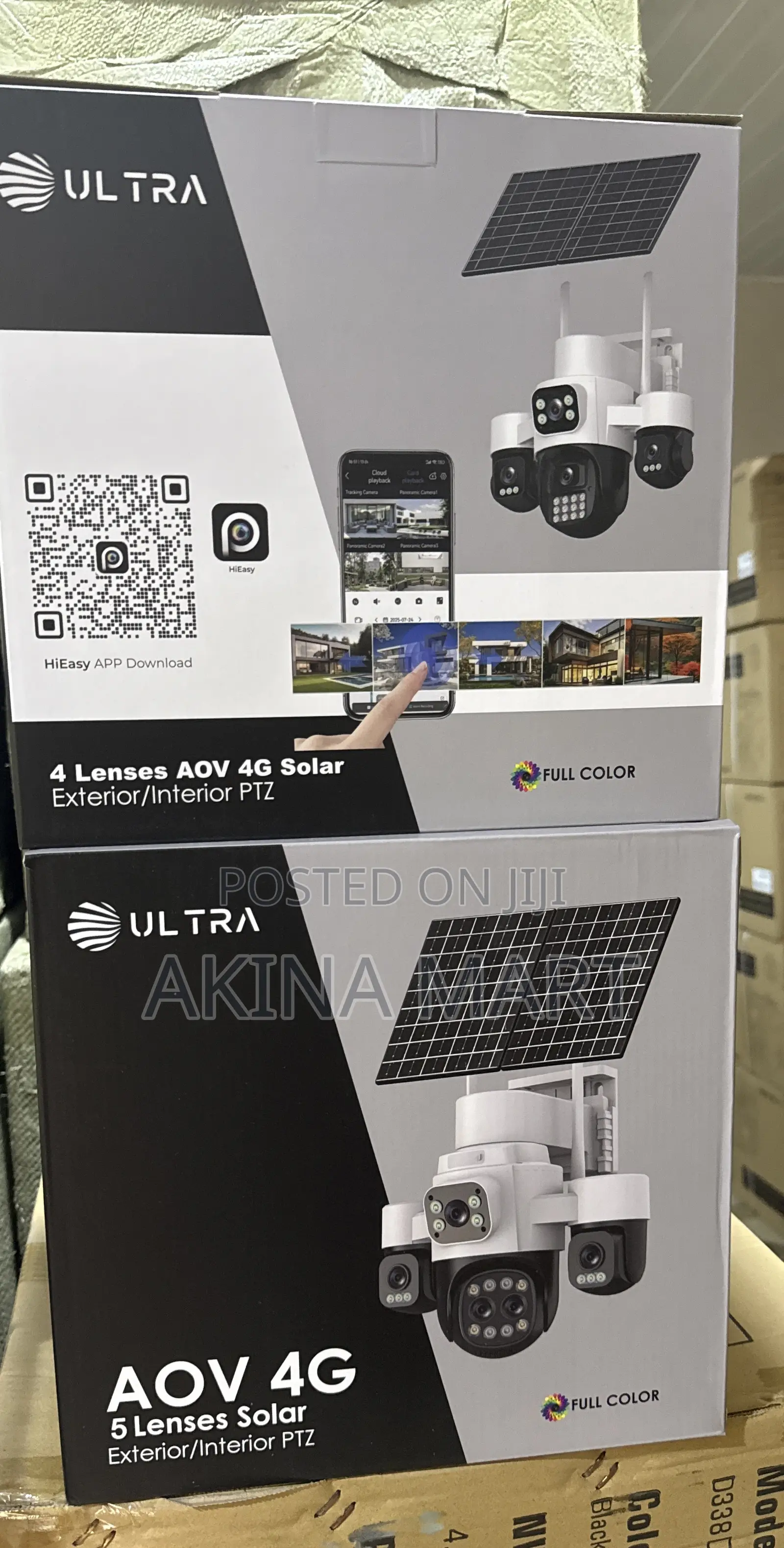 Hieasy 5lens Solar 4G Camera Five Lens 4g Solar Camera