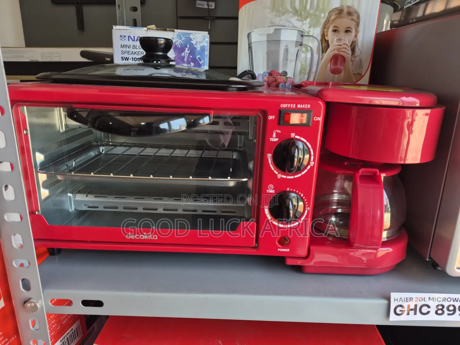 Decakila KEEV003R Breakfast Station 3-in-1