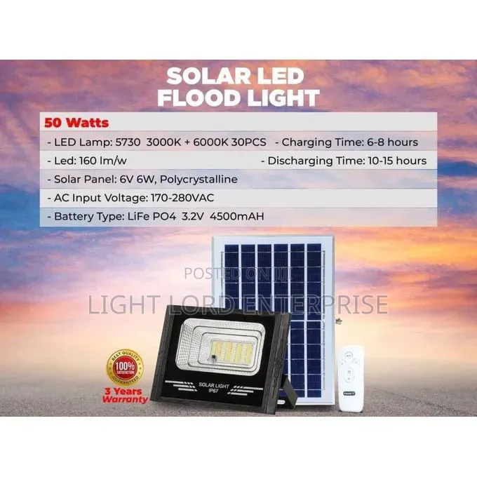 100watts Solar Flood Light