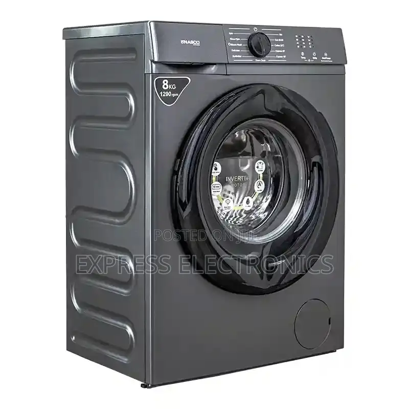 Place Your Order for NascoWashing Machine 8Kg Front Load Full Automati