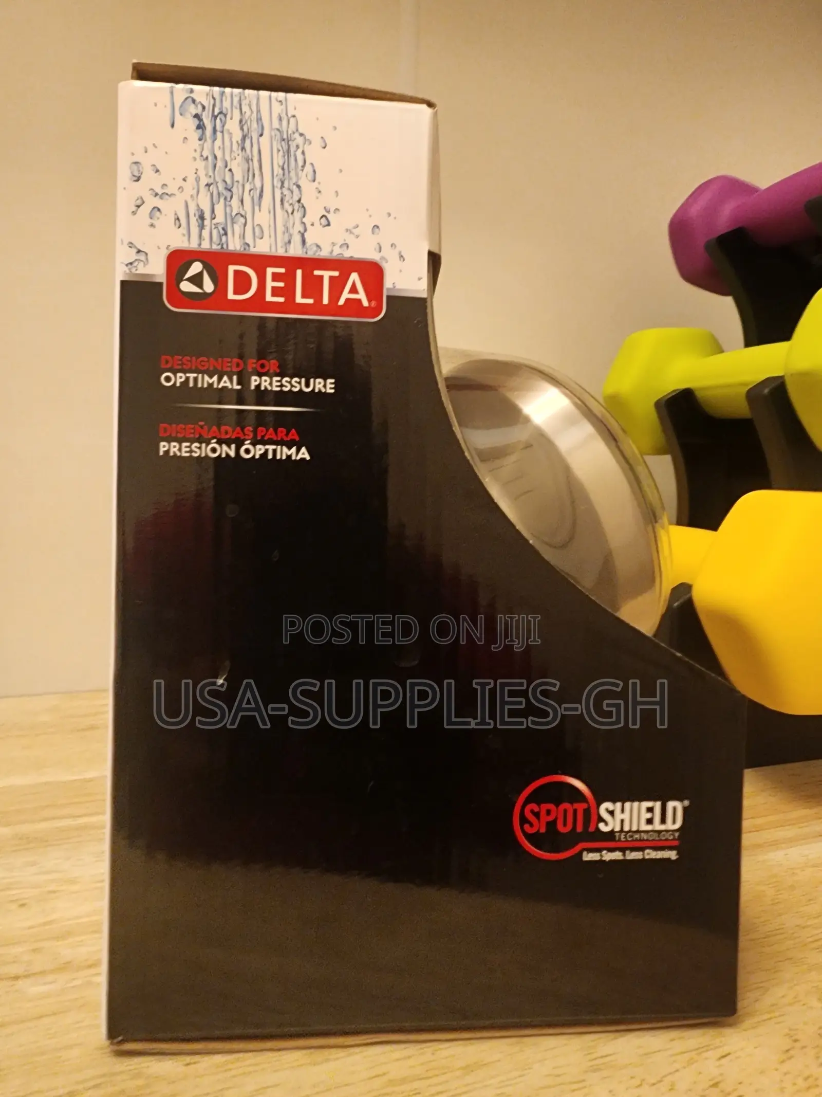 Delta 6-Spray Shower Head in Brushed Nickel Finish From USA Home Depot