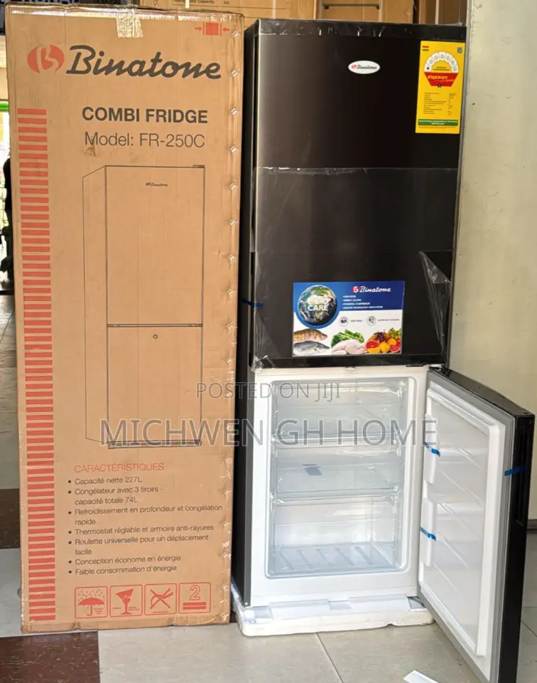 Binatone Fridge FR-250 (227L) Bottom Freezer