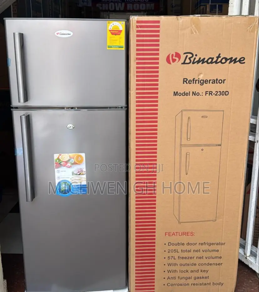 Binatone Fridge FR-230D) 212L With Handle