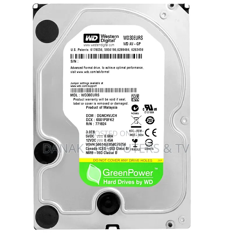 Wd Greenpower 3tb Desktop HDD