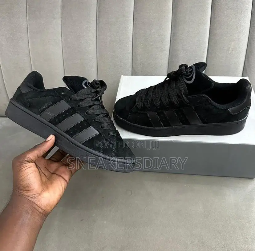 Pure Black Adidas Campus