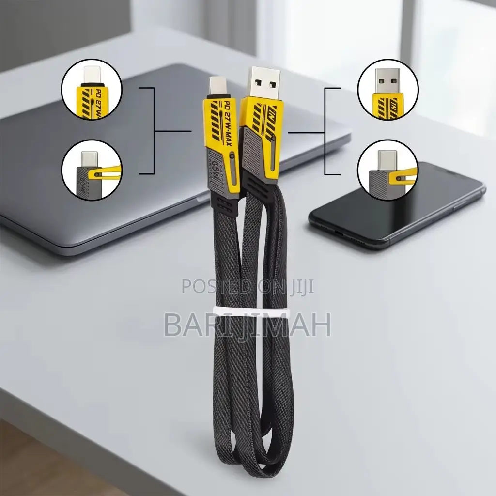 4-in-1 Fast Charging Cable – Multi-Function USB Charging Cable