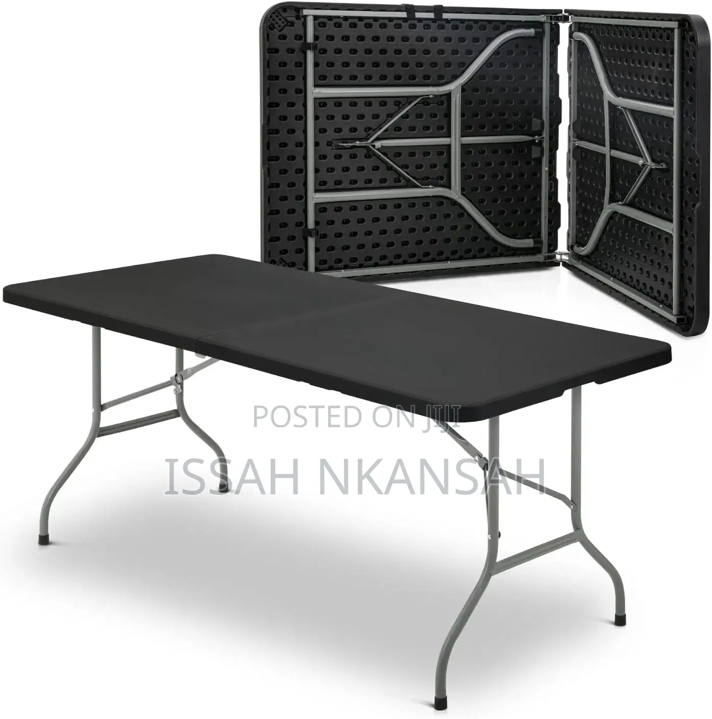 Black Plastic Folding Table
